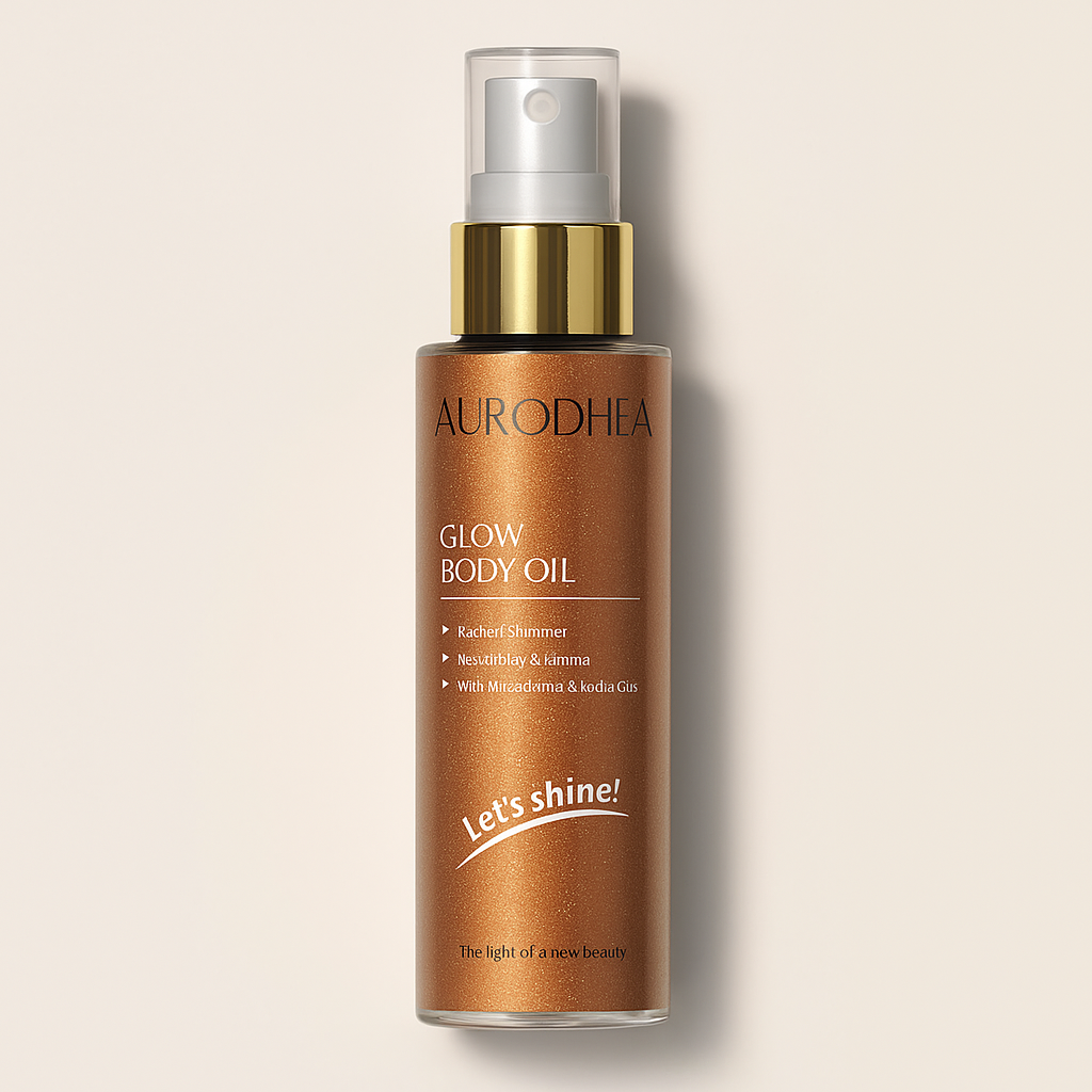 GLOW BODY OIL – HUILE SCINTILLANTE NOURRISSANTE & ILLUMINATRICE À L'AMANDE DOUCE ET COCO
