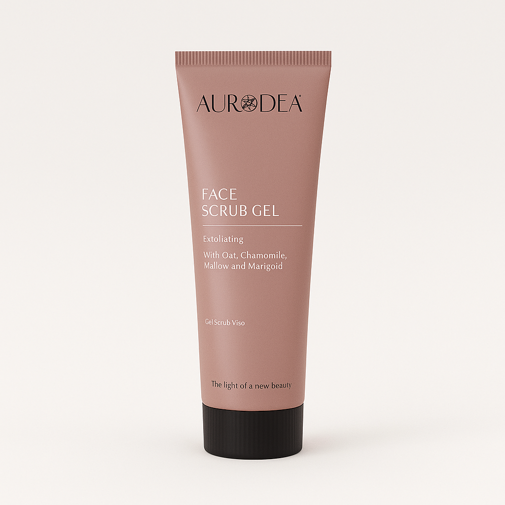 GEL EXFOLIANT VISAGE AURODHEA – ÉCLAT NATUREL & DOUCEUR IMMÉDIATE AUX GRANULES VÉGÉTALES