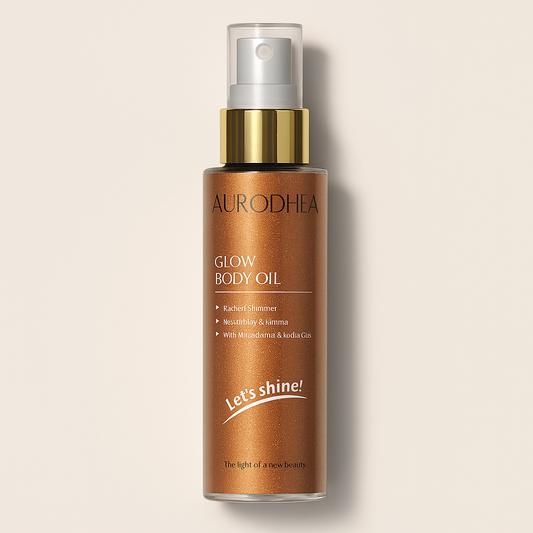 GLOW BODY OIL – HUILE SCINTILLANTE NOURRISSANTE & ILLUMINATRICE À L'AMANDE DOUCE ET COCO