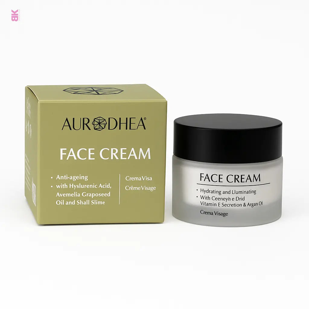 CRÈME VISAGE ANTI-ÂGE À LA BAVE D’ESCARGOT – EFFET LIFTING NATUREL & PEAU RÉGÉNÉRÉE BAKERAMAK