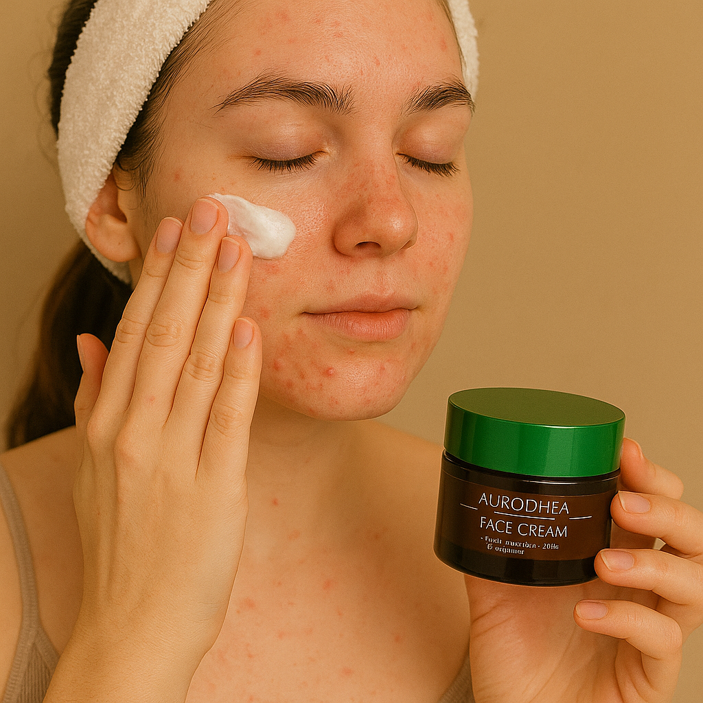 CRÈME VISAGE À L’HUILE DE NEEM – PURIFIANTE, SÉBO-RÉGULATRICE & ANTI-IMPERFECTIONS