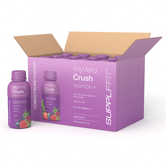 MYVERA CRUSH WOMAN + – ÉQUILIBRE HORMONAL FÉMININ & ÉNERGIE POSITIVE