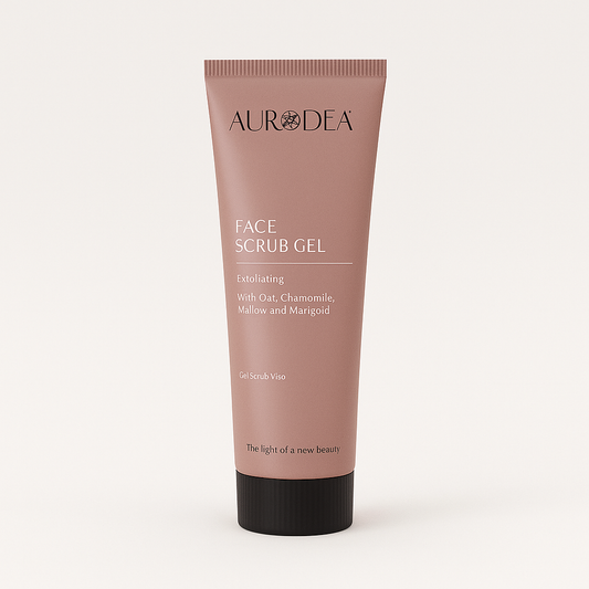 GEL EXFOLIANT VISAGE AURODHEA – ÉCLAT NATUREL & DOUCEUR IMMÉDIATE AUX GRANULES VÉGÉTALES