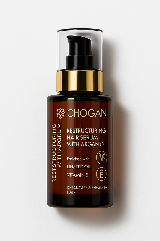 SÉRUM CAPILLAIRE À L’HUILE D’ARGAN – RÉPARATEUR, ANTI-FRISOTTIS & BRILLANCE INSTANTANÉE