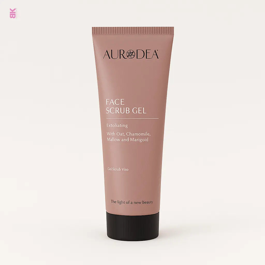 GEL EXFOLIANT VISAGE AURODHEA – ÉCLAT NATUREL & DOUCEUR IMMÉDIATE AUX GRANULES VÉGÉTALES BAKERAMAK
