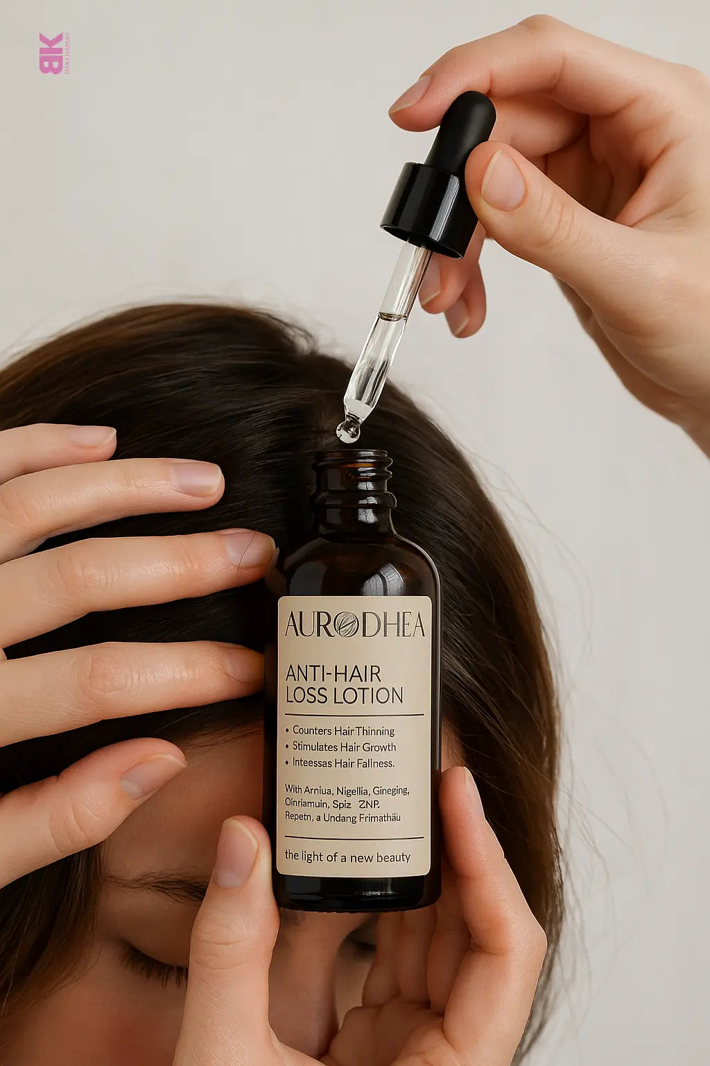 LOTION ANTI-CHUTE – FORTIFIE, STIMULE LA REPOUSSE & FREINE L’AMINCISSEMENT DU CHEVEU BAKERAMAK