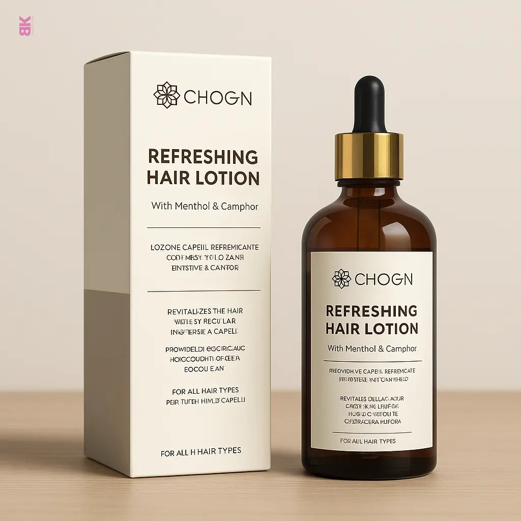 LOTION CAPILLAIRE RAFRAÎCHISSANTE AU MENTHOL – TONIFIE, STIMULE & APPORTE VOLUME ET LÉGÈRETÉ BAKERAMAK