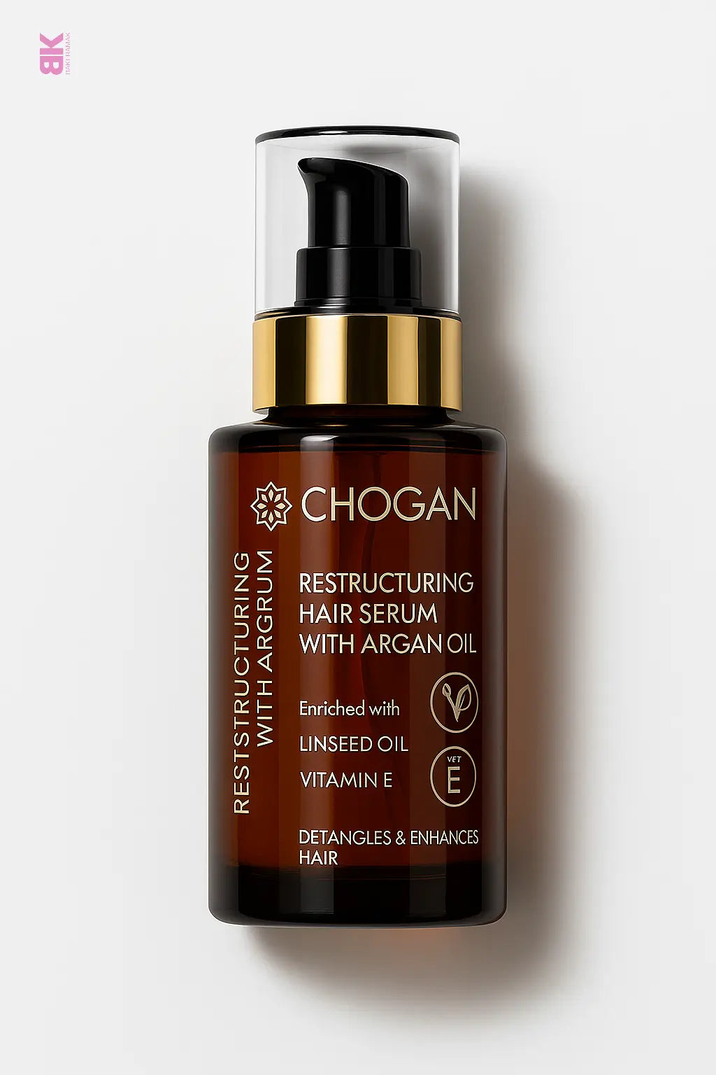 SÉRUM CAPILLAIRE À L’HUILE D’ARGAN – RÉPARATEUR, ANTI-FRISOTTIS & BRILLANCE INSTANTANÉE BAKERAMAK