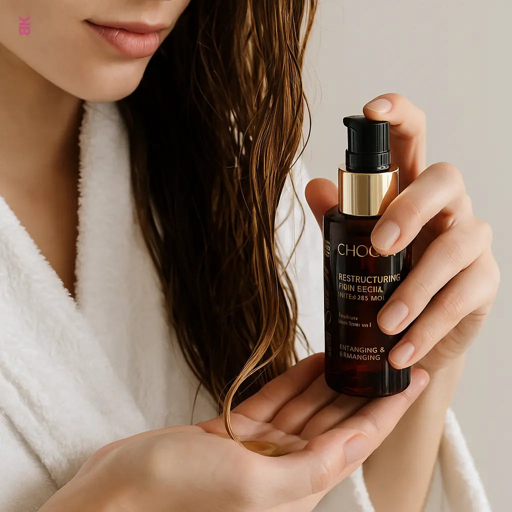 SÉRUM CAPILLAIRE À L’HUILE D’ARGAN – RÉPARATEUR, ANTI-FRISOTTIS & BRILLANCE INSTANTANÉE BAKERAMAK